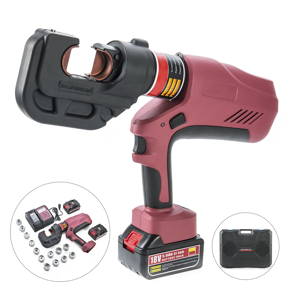 

Portable Electric Battery Powered Hydraulic Crimping Plier Hydraulic Cable Pipe Press Crimping Tools