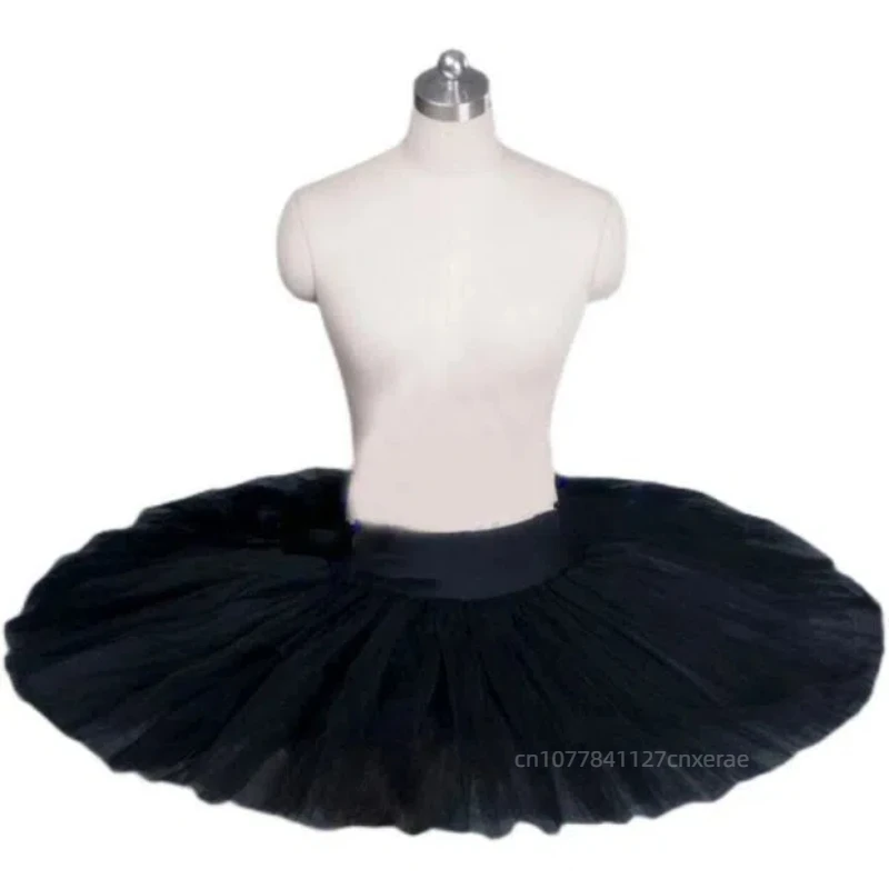 

Новый балетный костюм для сценических выступлений и соревнований, газовая балетная юбка, семислойная пышная балетная юбка из жесткой сетки