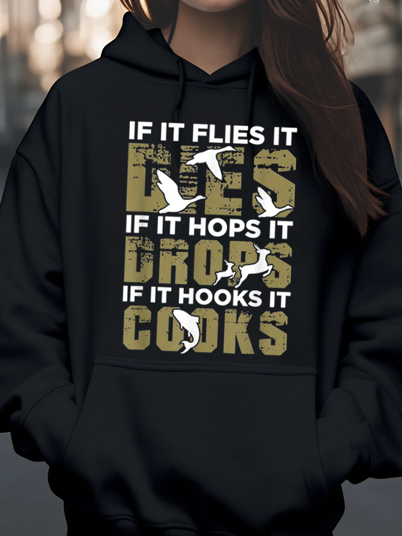 هوديي برسومات Flying Hopping Hooking للصيد في الهواء الطلق للرجال والنساء #1