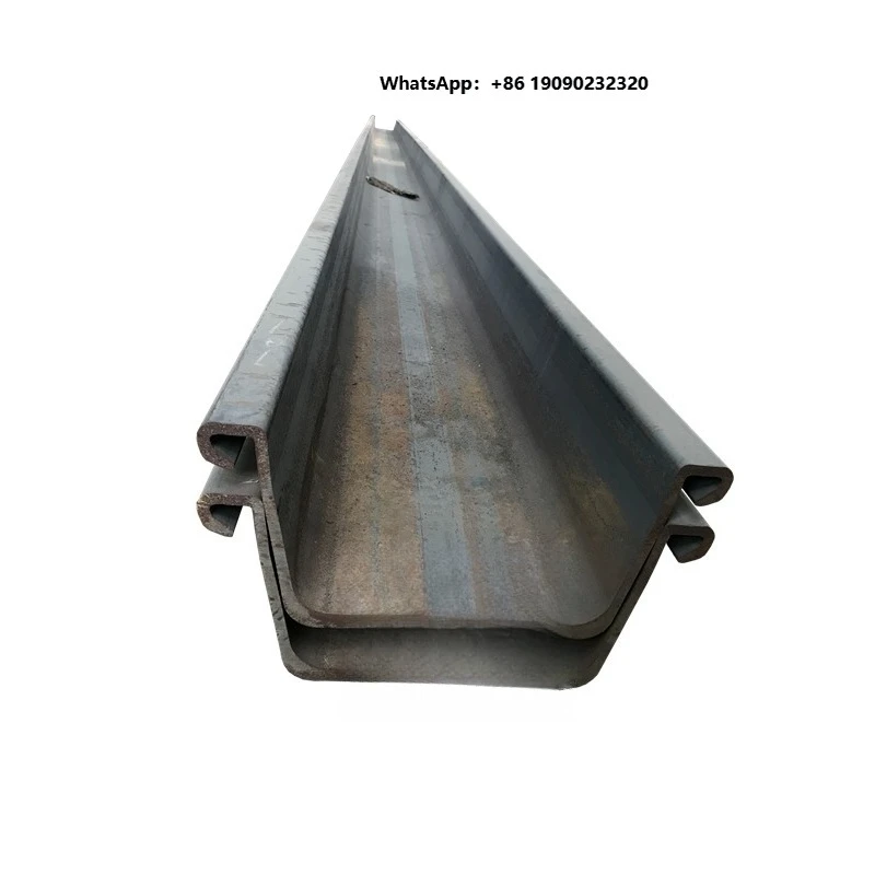 Low Price Hot-Selling U Steel Sheet Pile Profile Type 2 & 3 Welding Foundation Marine Projects  T001