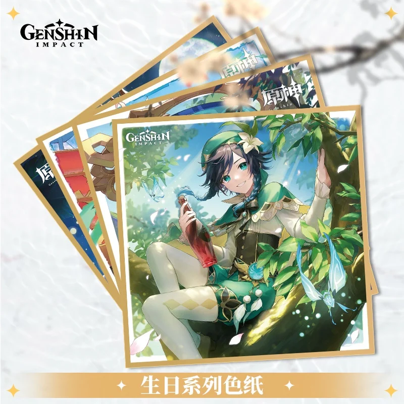 Anime Genshin Impact Furina Tighnari Cosplay Coloured Paper Trading Card  Gift  Ambitus