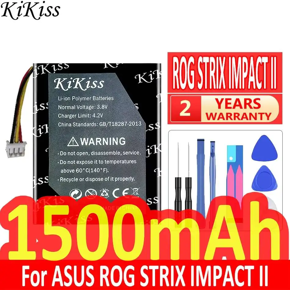 

1500mAh Environmentally Friendly Gaming Mouse Battery For Asus Rog Strix Impact II High-Capacity
