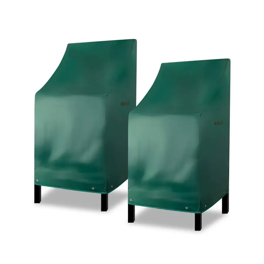 

Чехлы для уличных стульев с высокой спинкой, водонепроницаемые, сверхпрочные, для штабелируемых уличных барных стульев, коричневые, для садовой мебели, для отдыха на открытом воздухе