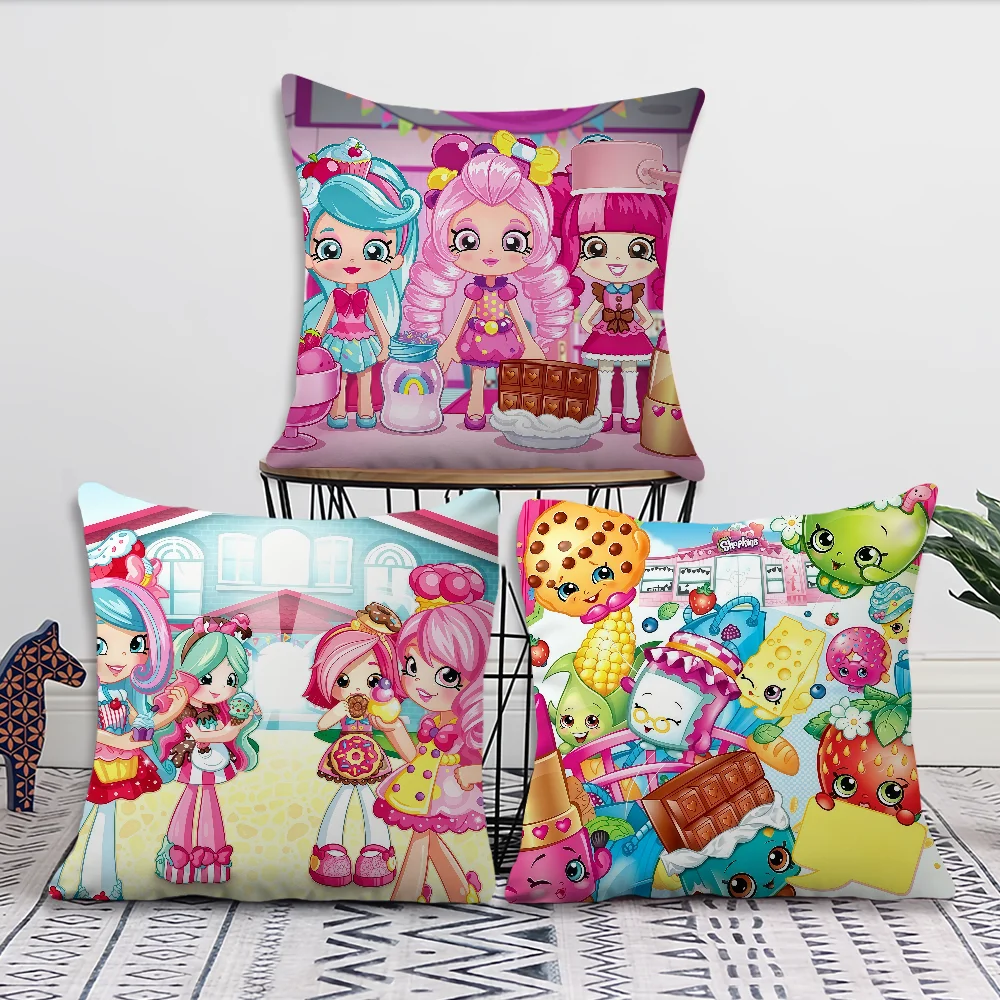 Capa de almofada para sofá, sala de estar, quarto, cabeceira, encosto, almofada quadrada, almofada para soneca, S-Shopkins, travesseiro, Chef Game Case