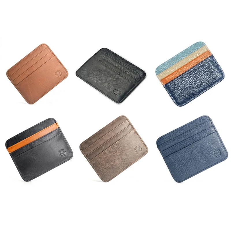 Leather Wallet Credit Cards Holder Vintage Front Pocket Wallet