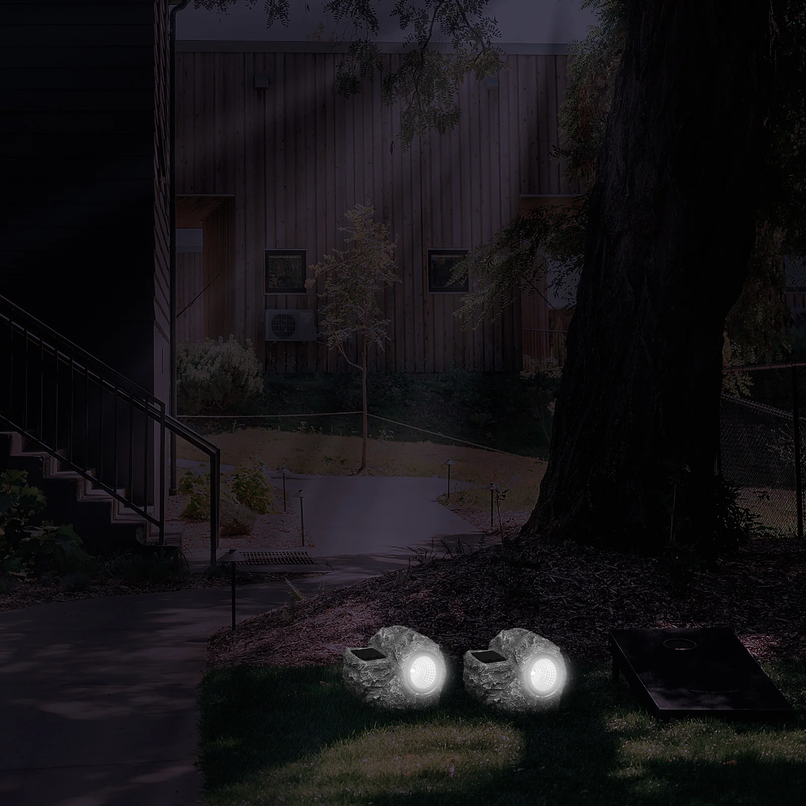 

Солнечный каменный светильник, садовая солнечная лампа, наружное декоративное светодиодное освещение, смоляное пейзажное освещение двора, уличный фонарь