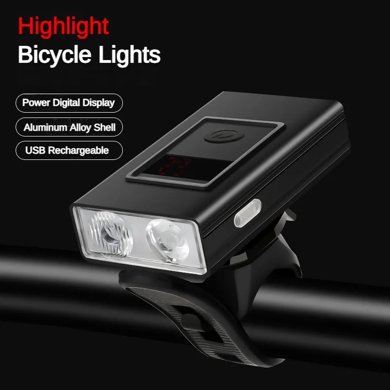 500 Lumen Bicycle Light USB Mountain Bike Aluminum Alloy High Brightness Front Light Charged Indicator T6 Cycling Light