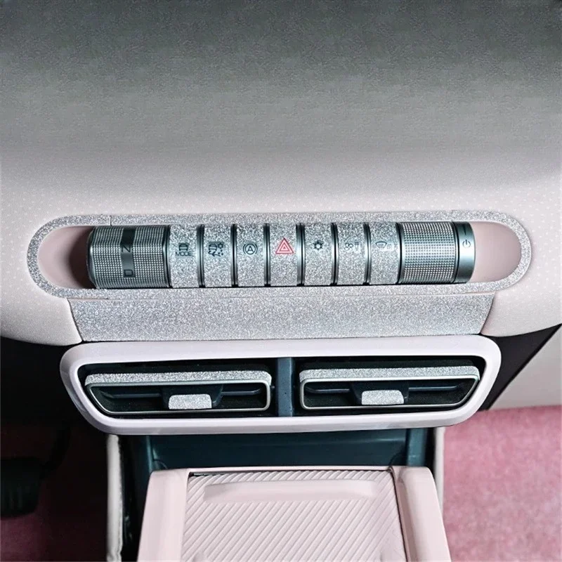 Для BYD Seagull Dolphin мини-кнопка на руль, наклейка с имитацией бриллианта, матовая защитная наклейка, аксессуар для укладки царапин Для BYD Seagull Dolphin мини-кнопка на руль, наклейка с имитацией бриллианта, матовая защитная наклейка, аксессуар для укладки царапин