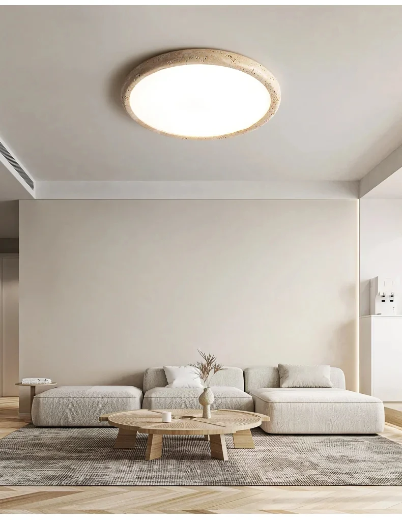 Plafonnier Led en pierre Simple et moderne, monté en Surface, pour salon, salle à manger, chambre à coucher, cuisine