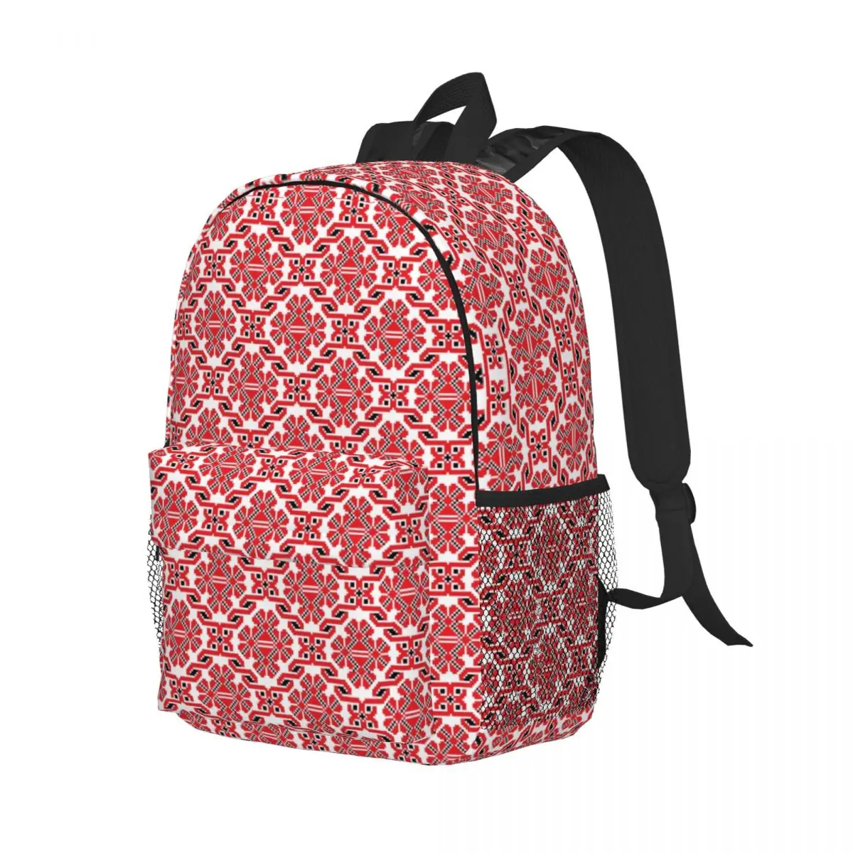 Vyshyvanka-Sac à dos brodé pour ordinateur portable, ornement Vyshyvanka, cartable décontracté pour l'école, les étudiants, les sacs ethniques, les femmes et les hommes, la 21e broderie