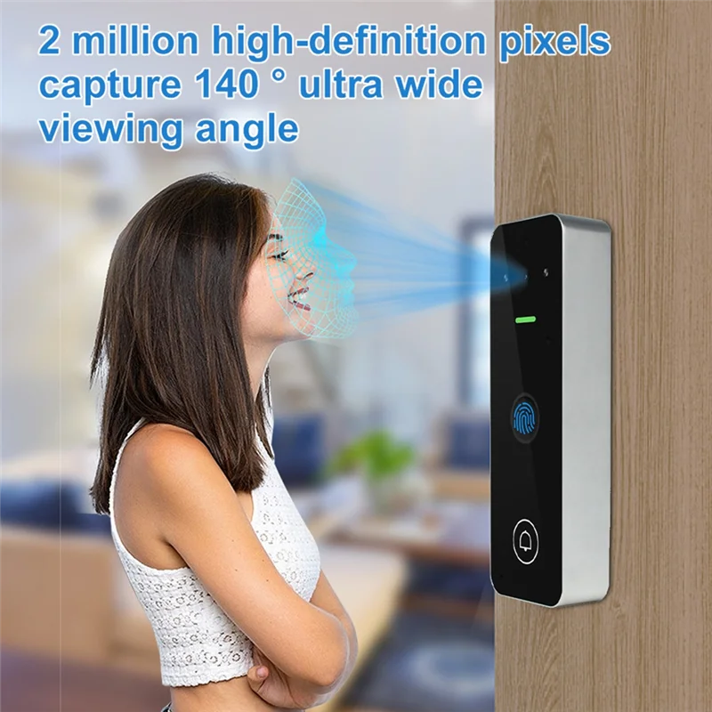 REPLA-Video Intercom Access Control Tastatur Visuelle Türklingel Tuya Smart Wifi RFID Digit Fingerprint Intercom System Outdoor