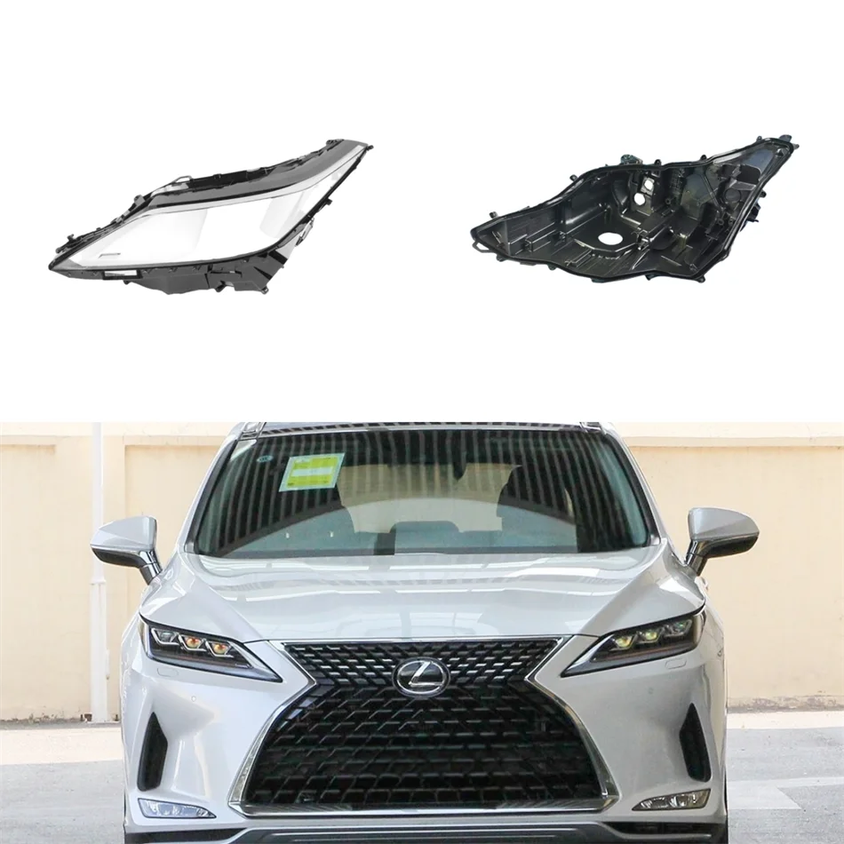 For Lexus RX RX300 RX350 RX450 2020 2021 Car Acesssories Dust Cover Headlights Car Hood Lights Bases