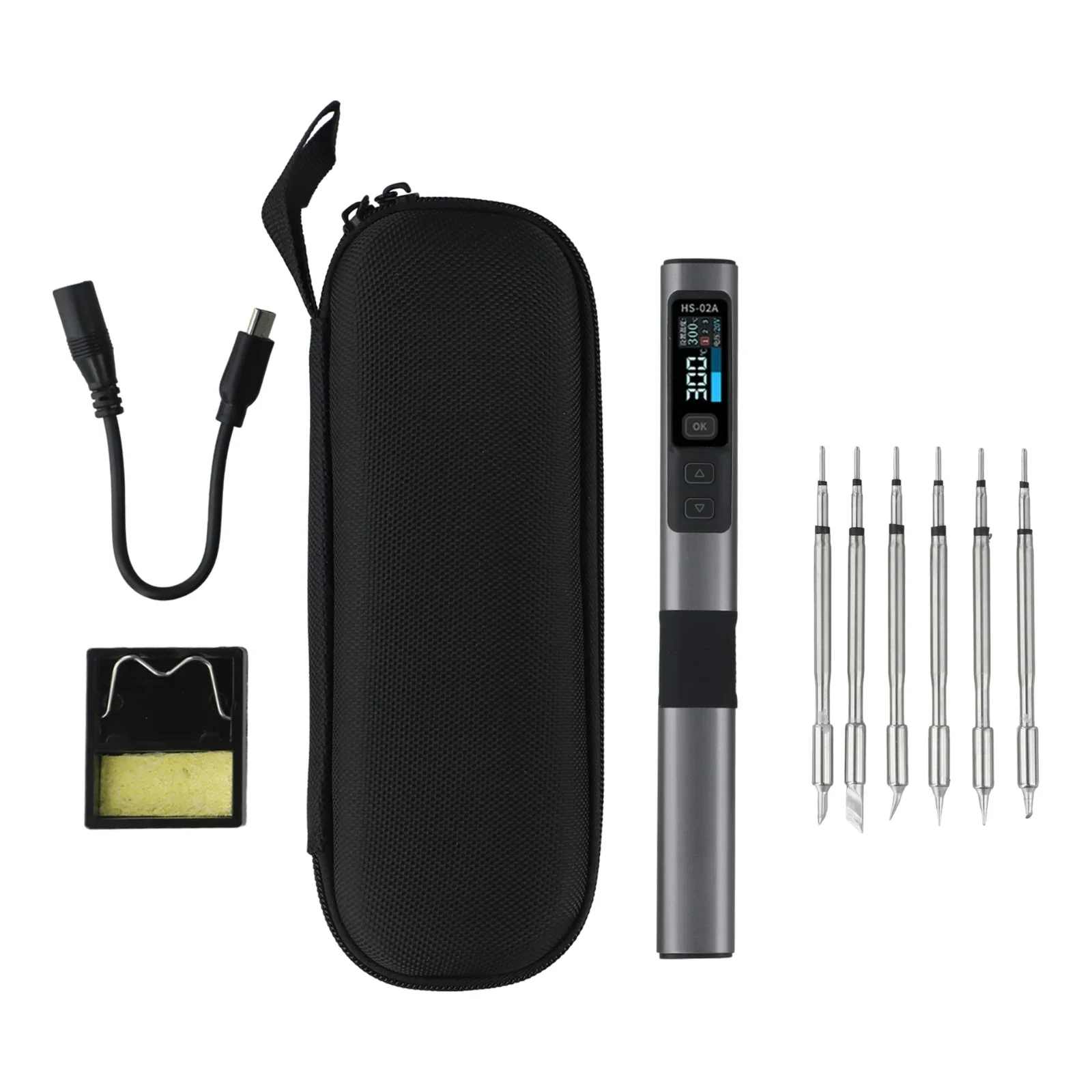 

CNC Metal Shell Electric Soldering Iron PD 100W Constant Temperature Kit Quick Heating Multiple Power Supply Protocols