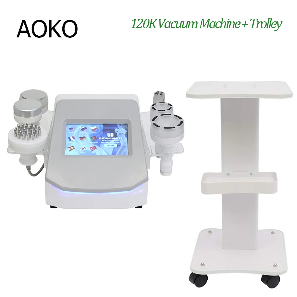 AOKO 6 In 1 120K Cavitation Vacuum 5D Ultrasonic Body dimagrante MachineFat Burning Cellulite Removal Massage Blast Beauty Device