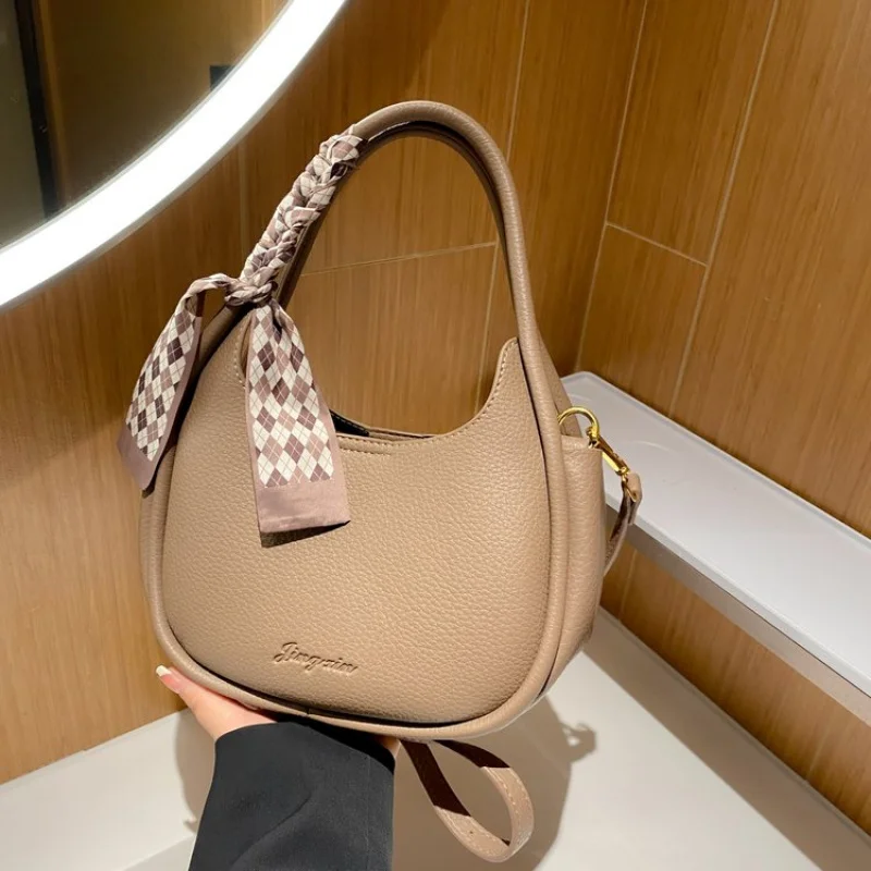

Elegant Crossbody Handbag Leather Women's Bag High-End Luxury Brand Famous Designer Casual Daily Bag