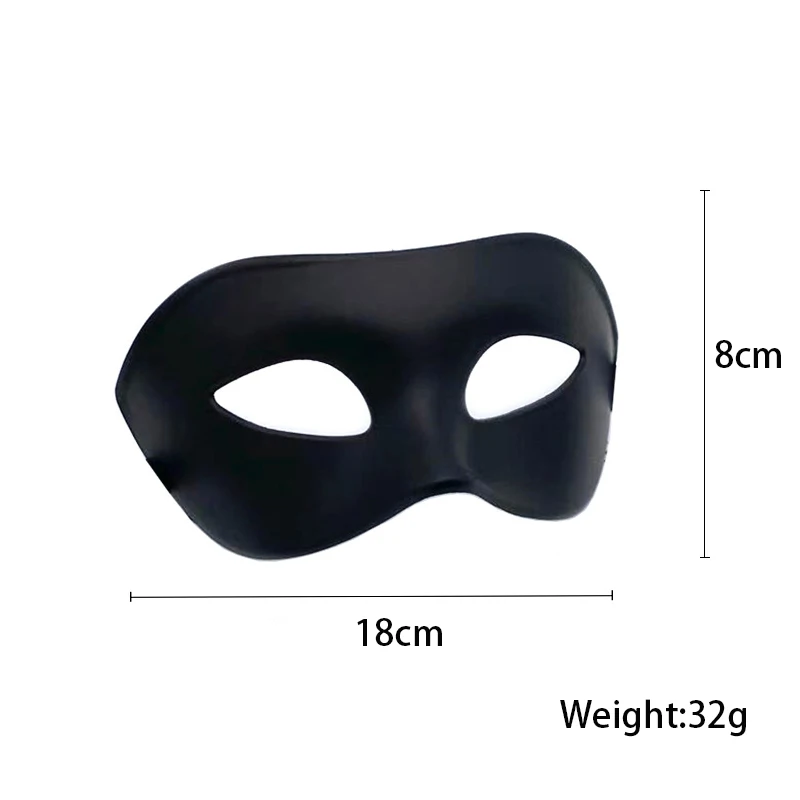 Maschera da festa per uomo da donna maschera per gli occhi in maschera di plastica Costume Cosplay di Halloween puntelli per decorazioni di nozze maschere in argento oro nero