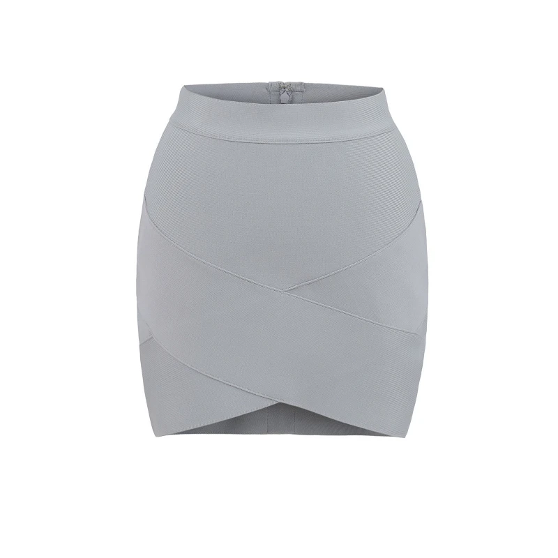 2026 New Pure Desire Spicy Girl Cross Hip Skirt Temperament Commuting Skirt Fashionable High Elasticity Slim Fit Skirt
