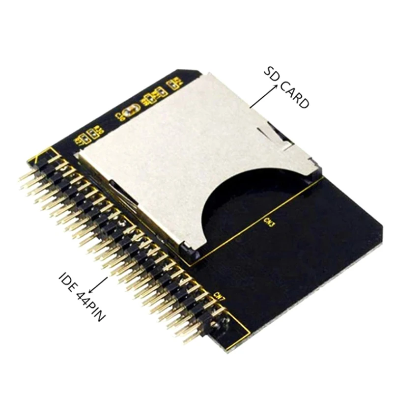 SD naar IDE 2,5 "44-pins adapter SDHC/SDXC/MMC naar IDE 2,5 inch 44-pins mannelijke converterkaart voor laptop PC