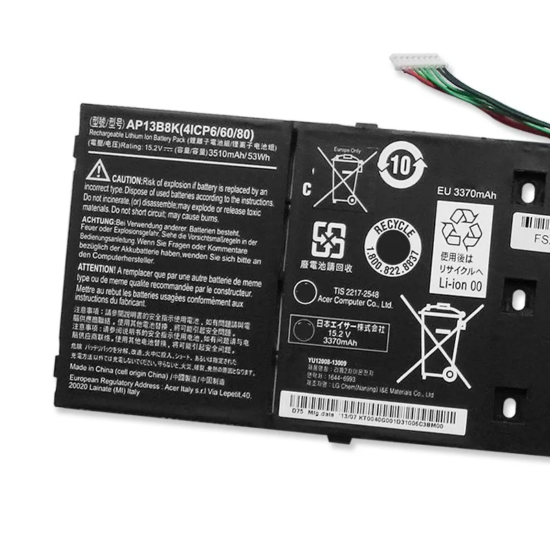 لشركة أيسر الطائر الطنان أسباير R7 V5-573G بطارية AP13B8K AP13B3K 15.2V 3510mah