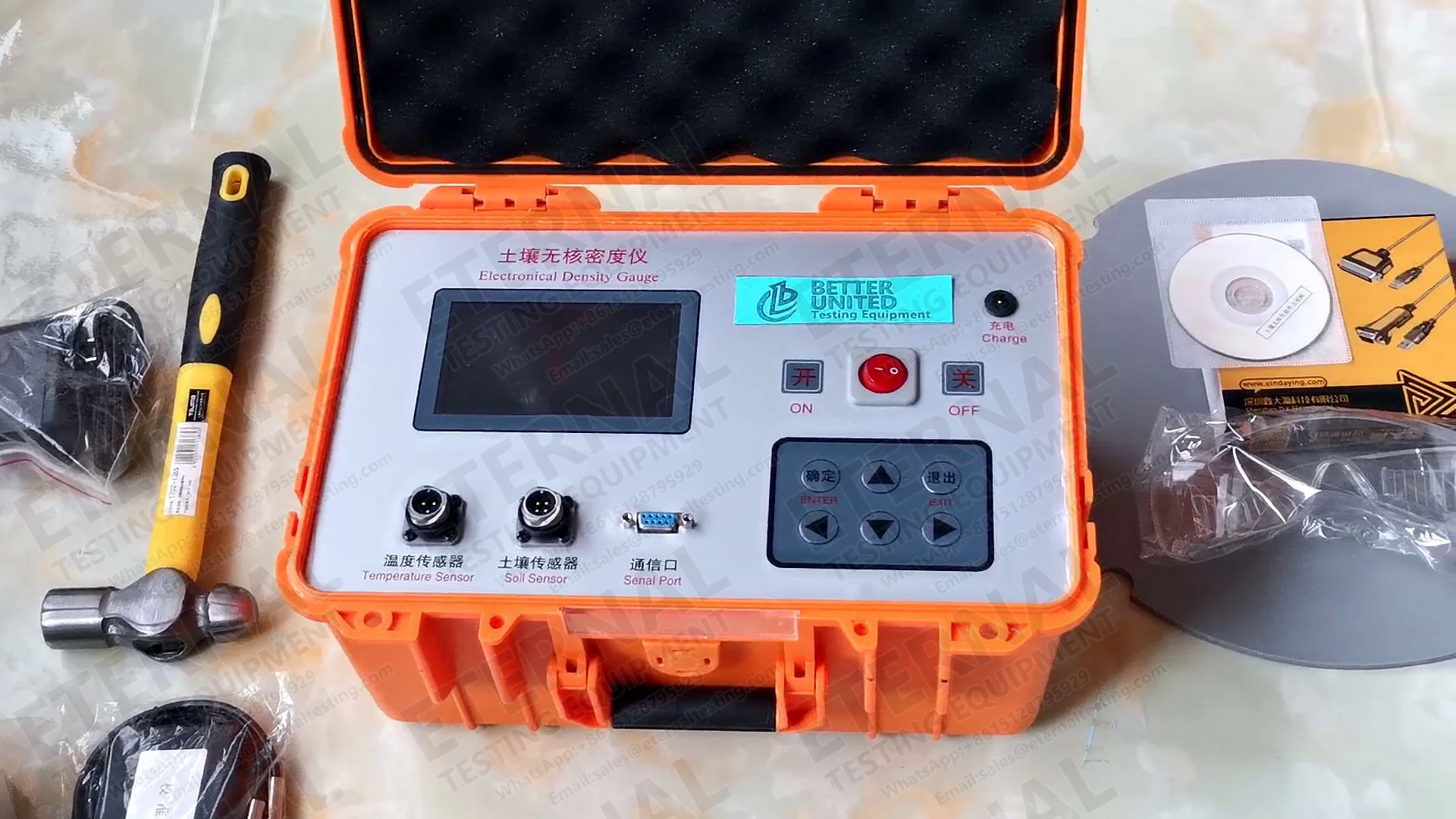 Bodem Niet-nucleaire dichtheidsmeter Bodem Niet-nucleaire dichtheidsmeter Meter/Multifunctionele bodemdensitometer