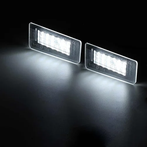 Imagen 2 del producto 2 unids/set 18LED luces LED traseras de matrícula de coche aptas para Hyundai Elantra 2011-2018 reemplazo de lámpara de placa de matrícula Colorado
