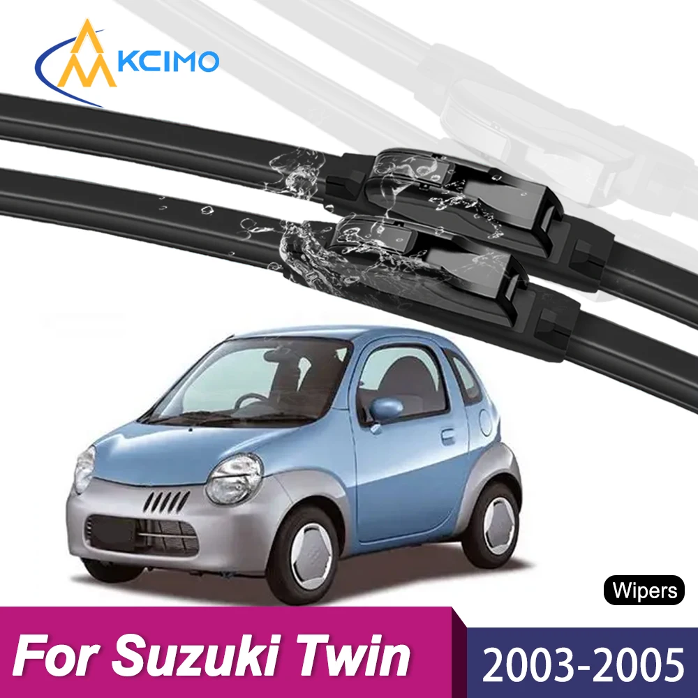 

Wiper Blades for Suzuki Twin 2003–2005, Front Windshield Wipers, Streak-Free Quiet All-Weather Wipers