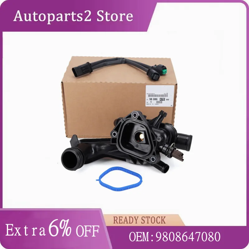 

9808647080 Cooling System Pump Coolant Thermostat Hose For Peugeot 207 308 1.6T Citroen C4 L C4(B7) DS3/4/5/6 Heating Thermostat