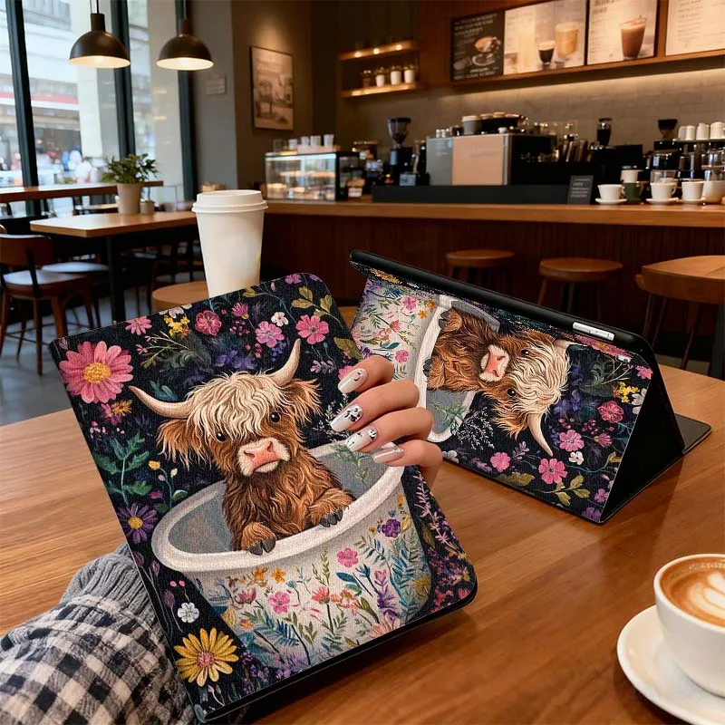 

Cartoon Anime Cow Pattern For Xiaomi Redmi Mi Pad 4 5 6 6s 7 8 SE Pro 2 11 Plus Max 12.4 11 11.2 12.5 8.7 inch Tablet Case