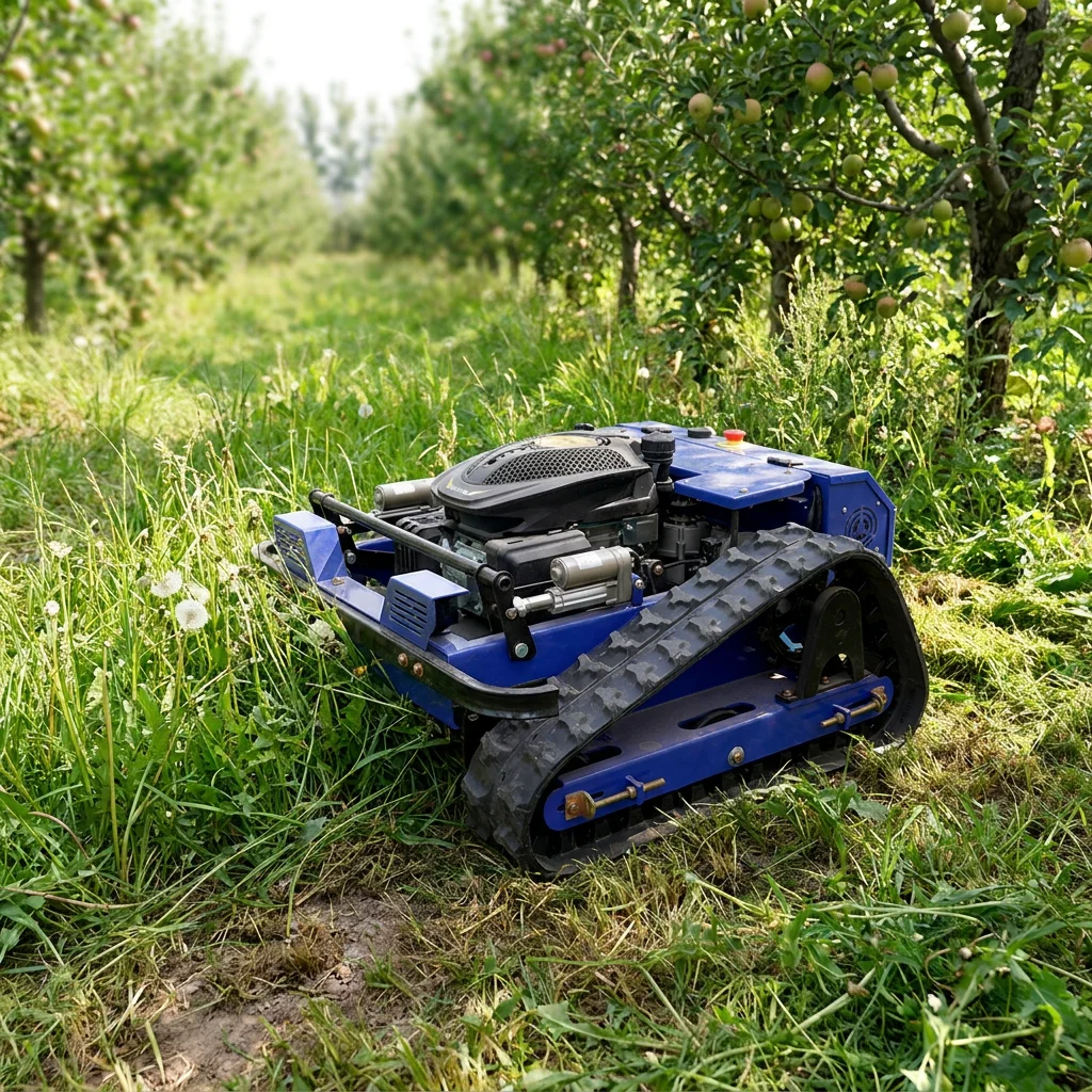 For Wetland Protection Direct Factory Price 550mm Petrol Lawn Mower   Remote Control Lawn Mowers for Conservation
