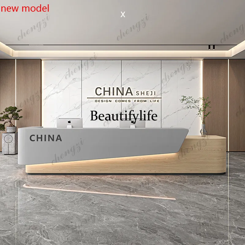 

Office Reception Reception Desks Display Welcome Elegant Front Desk Reception Desks Design Modern Scrivania Industrial Furniture