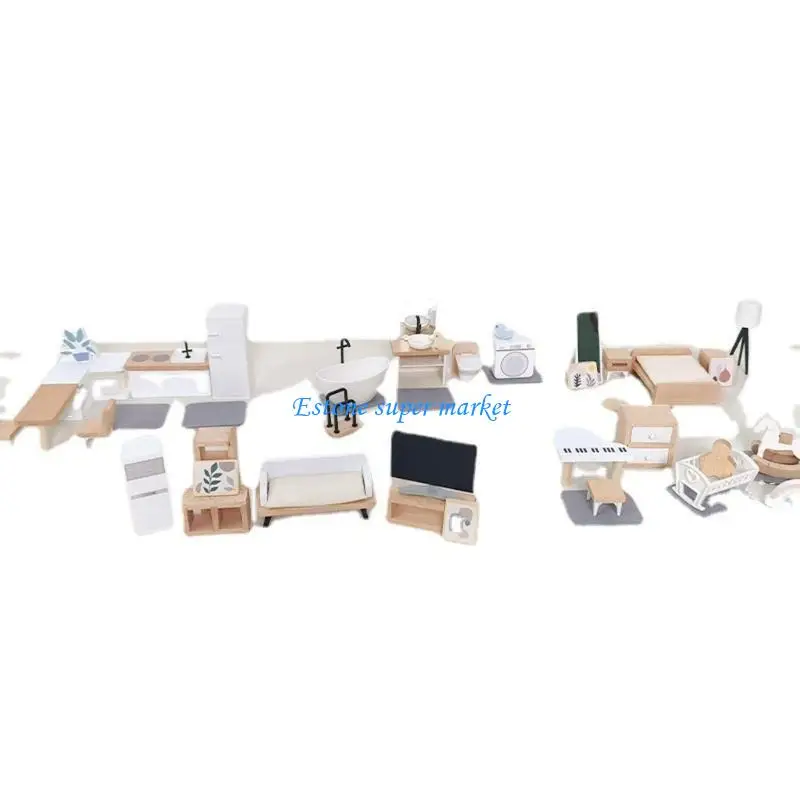 

090B 1:12 Doll House Kitchen Miniature Mini Kid Room Doll House Furniture Toy