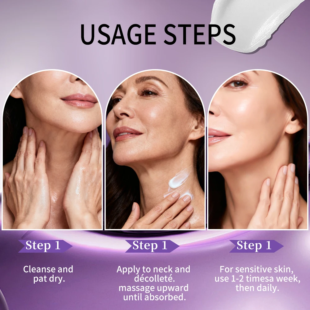 80 جرام كريم شد الوجه والرقبة، تقليل التجاعيد، بقع العمر، أكياس العين، التجاعيد، إلخ، الاستخدام اليومي الطبيعي #2