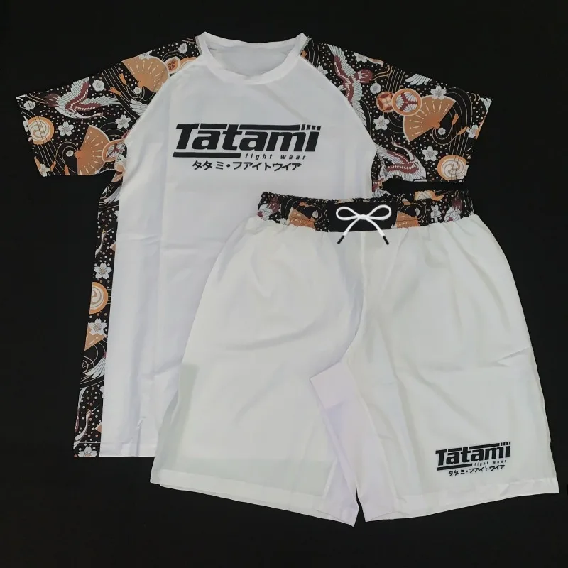 2026 New Y2K Japanese Style Crane Contortion Set Men's and Women's Quick-Drying Breathable Sports Fitness Training Two-Piece Set