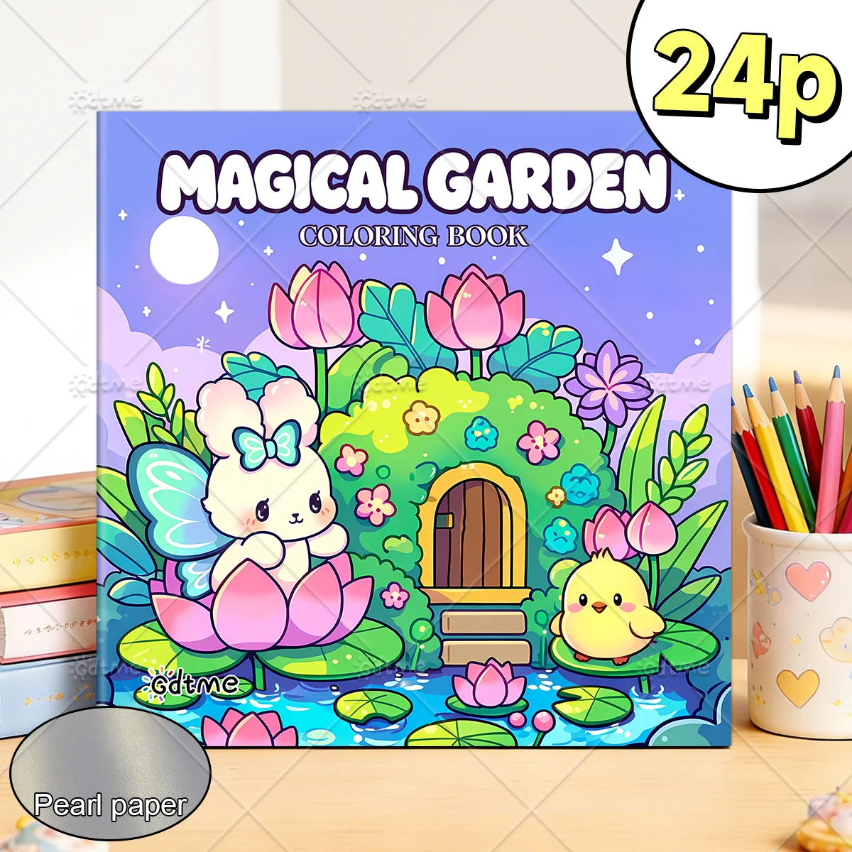 MAGICAL GARDEN Coloring Book for Adults Featuring Cute Cozy Daily Activities for Relaxation (Cozy Spaces Coloring)