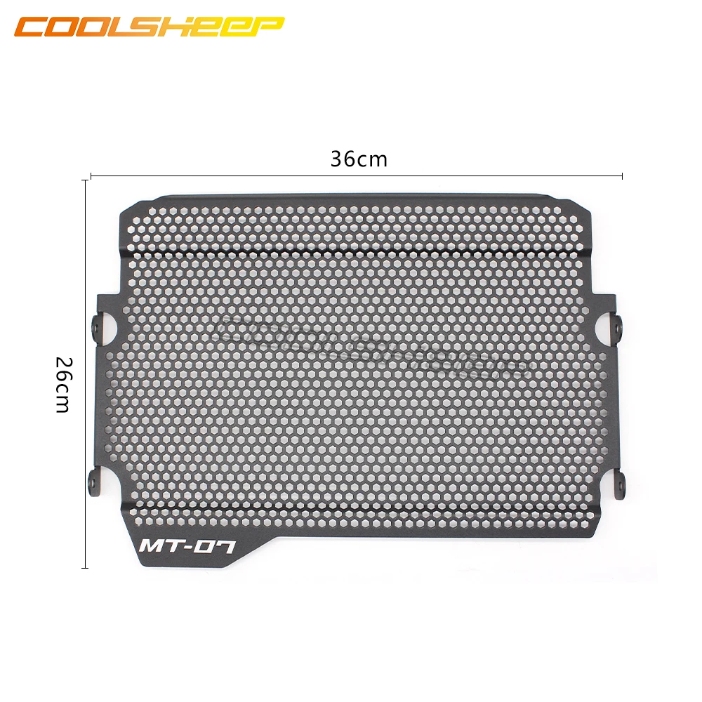 غطاء حماية مصبغة المبرد الأسود ، حماية خزان الوقود ، اكسسوارات الدراجات النارية ، ياماها MT07 FZ07 R7 2018 2019 2020 2021 2022 #6