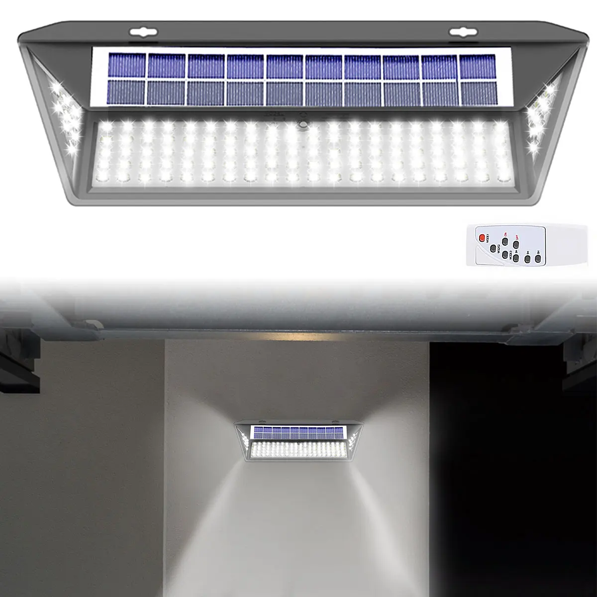 118 LED Solar Light Wall Lamp Outdoor Lighting Sunlight Motion Sensor Solar LED Light IP65 Waterproof Security Light For Street