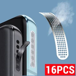 16-1PCS Universal Metal Dust Proof Adhesive Net Cover Sticker For IPhone 17 16 Pro Max 16Plus Speaker Hole Metal Mesh Dust Cover