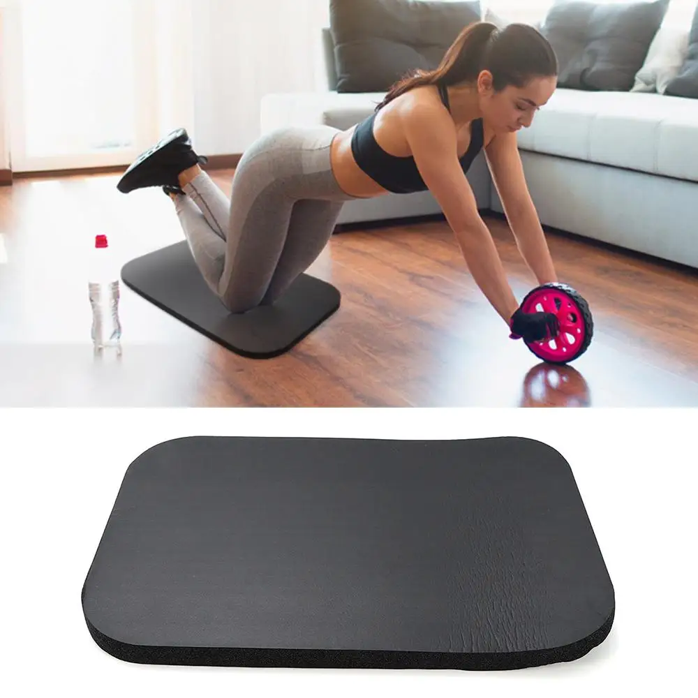 Yoga Knee Pad Accessories Pilates Support Foam Cushions Extra Padding Rectangle Floor Exercise Home Gym Anti Slip Wrist Elbow