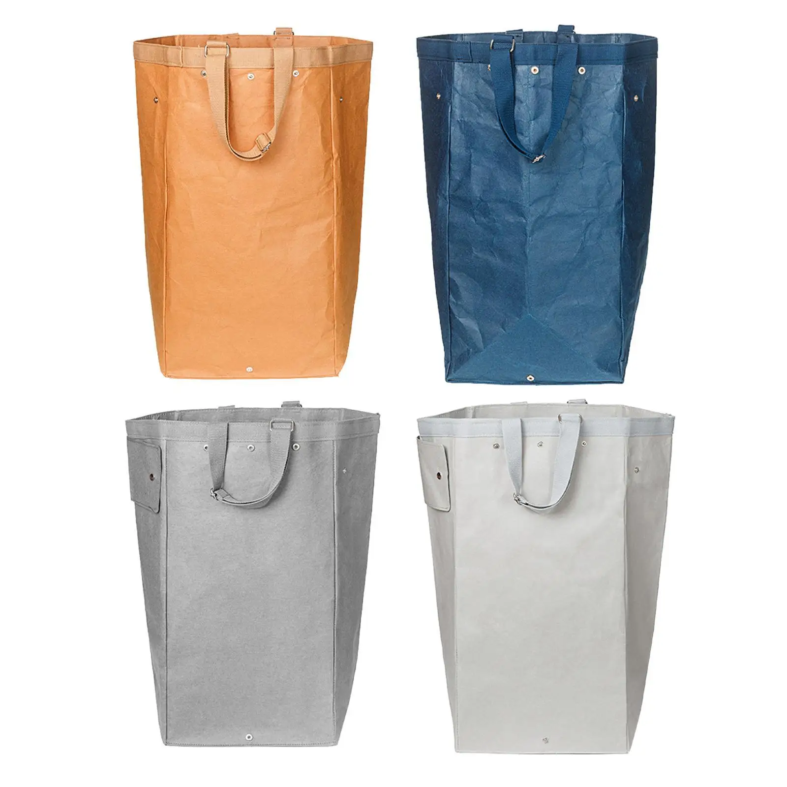 

Laundry Hamper with Handles Compact Washing Bin Versatile Recycling Bag