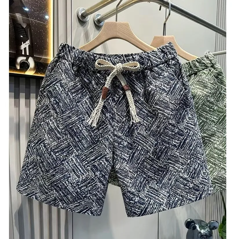 

Men's Summer Casual Loose Breathable Thin orts Faionable Design Comfortable Elastic Waist Youthful Energy Straight Leg