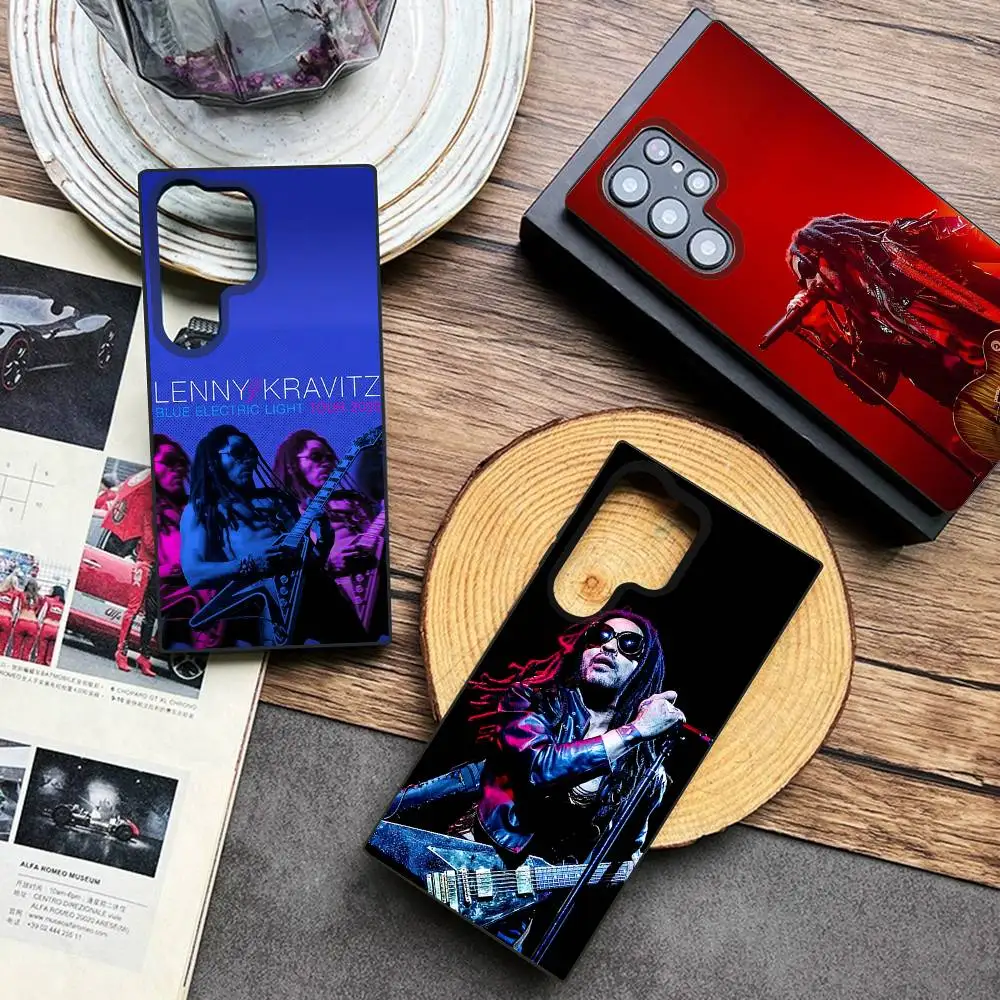 

Lenny K-Kravitz Blue Electric Light Phone Case For Samsung Galaxy A 91,80,73,72,71,53,52,51,22,5G Shockproof Soft Black Cover