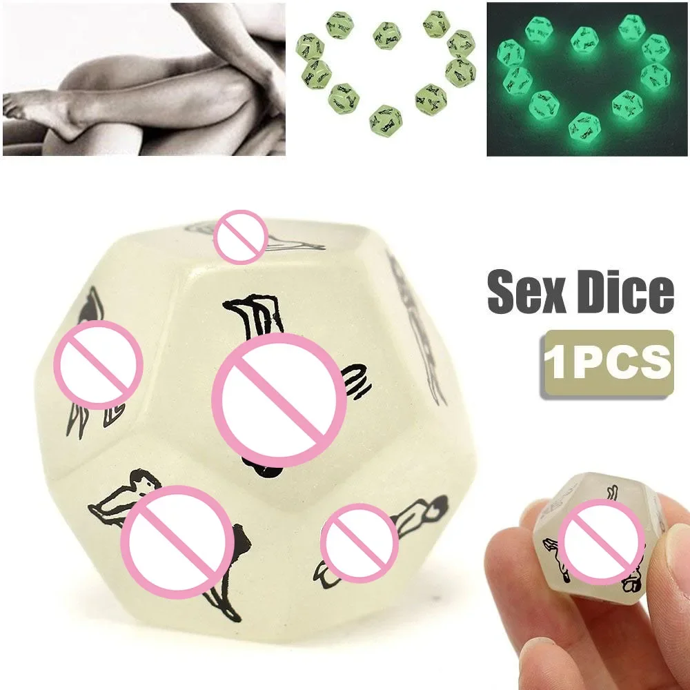 Twelve-sided Nights Luminous Erotic Flirting Posture Dice Adult Couples Sex Toys - Detail 1