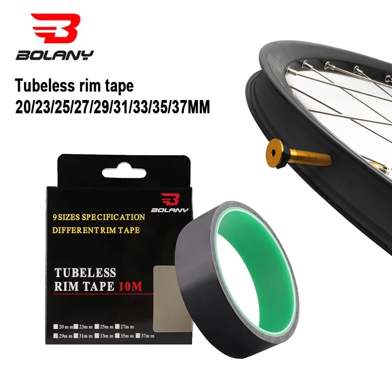 

Бескамерные ленты для обода велосипеда Bolany, полоски ширины, легкие аксессуары для колес шоссейного велосипеда MTB, 10 метров 37/35/33/31/29/27/25/23/20 мм