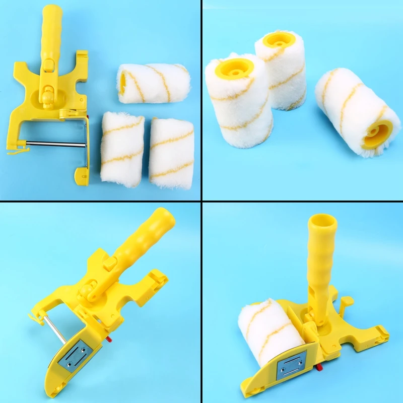 New6pcs 페인트 Edger 롤러 브러시 도구 홈 벽 천장에 대 한 휴대용 클린 컷 브러시