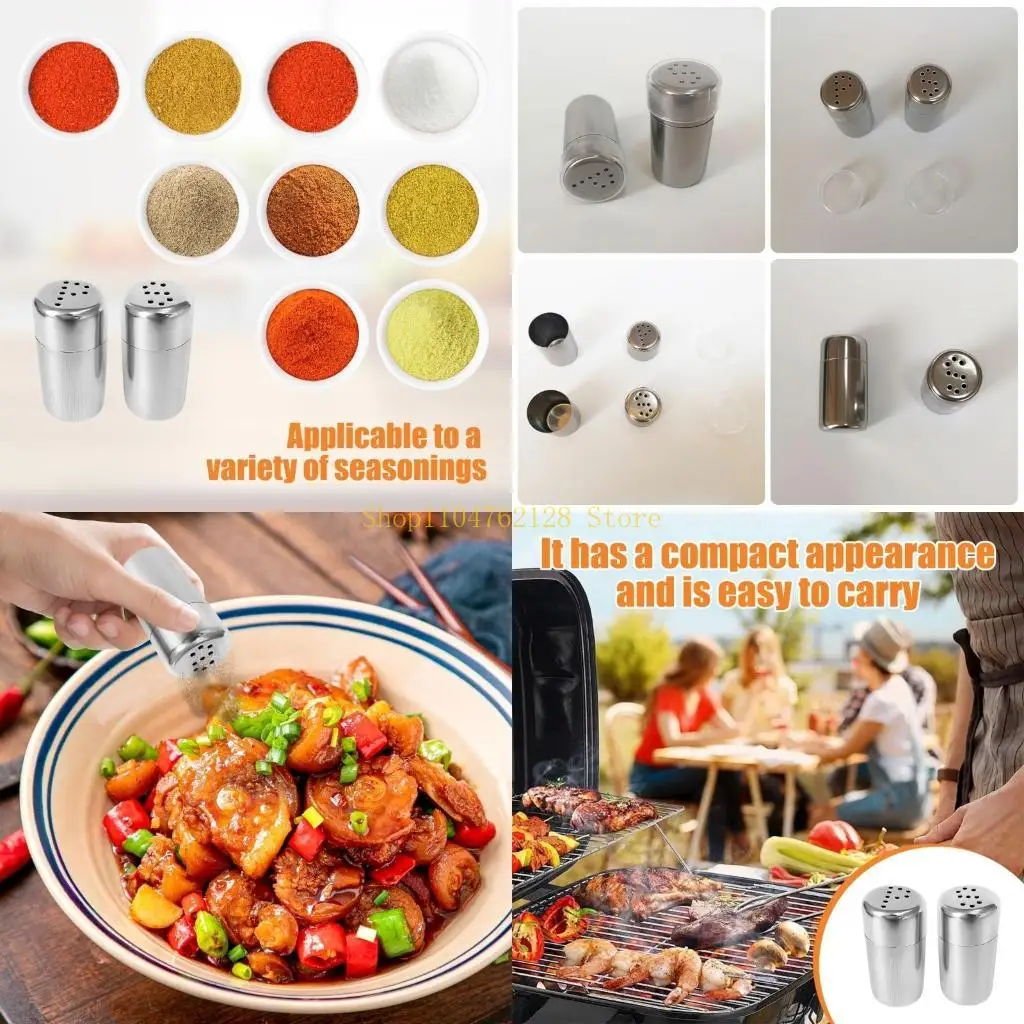 

2 Rustproof Nonrust Steel Pepper Dispensers With Rotating Lid Effortlessly Refill System For Professional Cooks best sale