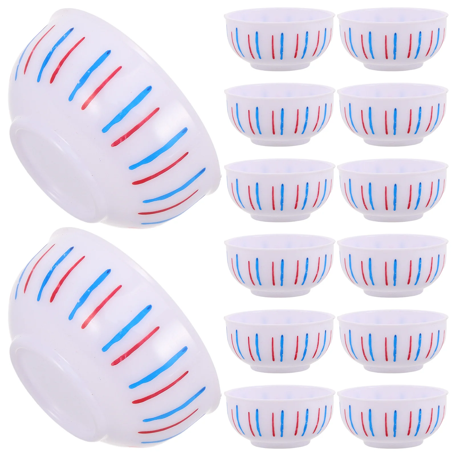 

20Pcs Miniature Ramen Bowls Plastic Pretend Play Kitchen Accessories Mini Serving Bowls Mini Kitchen Dishes for Dollhouse