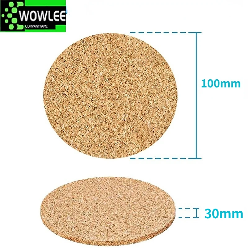 10Pcs Handy Round Shape Dia 9cm Plain Natural Cork Coasters Wine Drink Coffee Tea Cup Mats Table Pad For Home Office Kitchen New