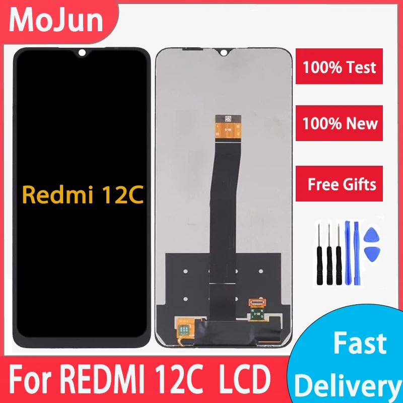 For Xiaomi Redmi 12C LCD Poco C55 Display Touch Screen Digitizer For Redmi 12C POCO C55 Display 23053RN02A LCD Replacement Parts