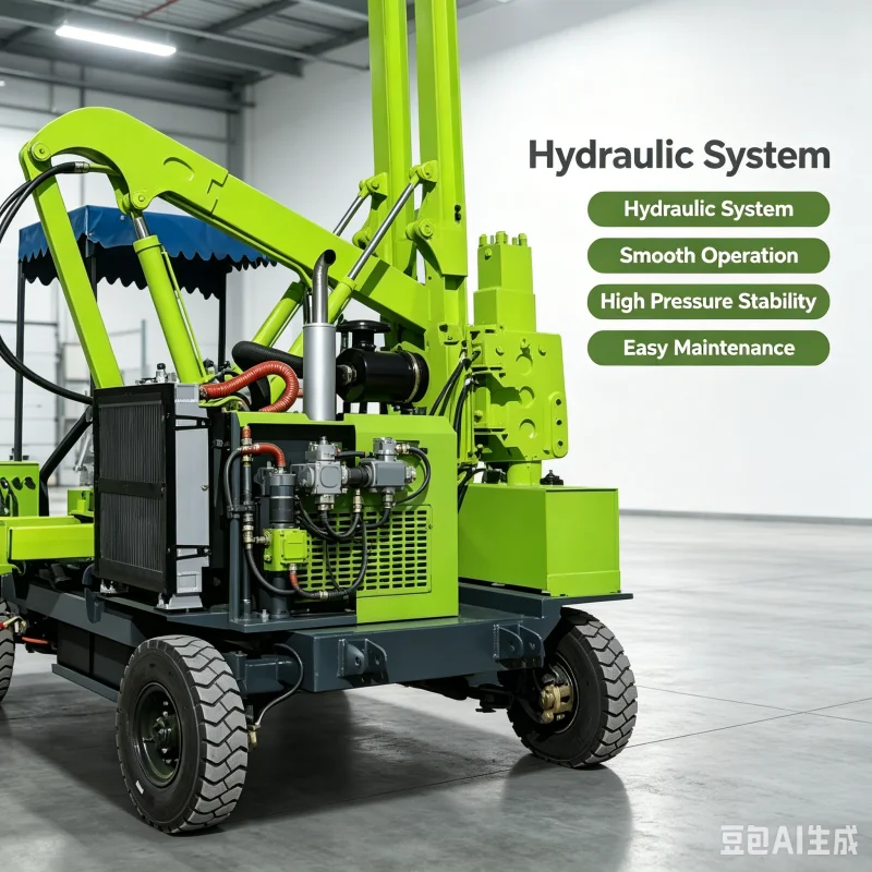 High Performance Guardrail Pile Driver Hydraulic Hammer Rammer For Highway Safety Barrier Construction Piling Rig Equipment
