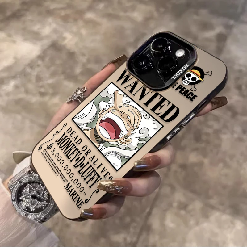 LUFFY ZORO Vintage Wanted Bounty Poster Case for Xiaomi Redmi Note 15 14 13 12 10 9 Pro Plus 4G 5G 12S 11S 10S  9S Matte Cover